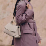 Women's Split Leather Flap Crossbody Shoulder Handbag