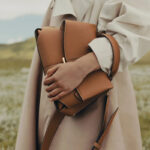 Women's Split Leather Flap Crossbody Shoulder Handbag