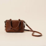 Sac à main vintage en cuir véritable pour femmes