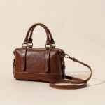 Sac à main vintage en cuir véritable pour femmes