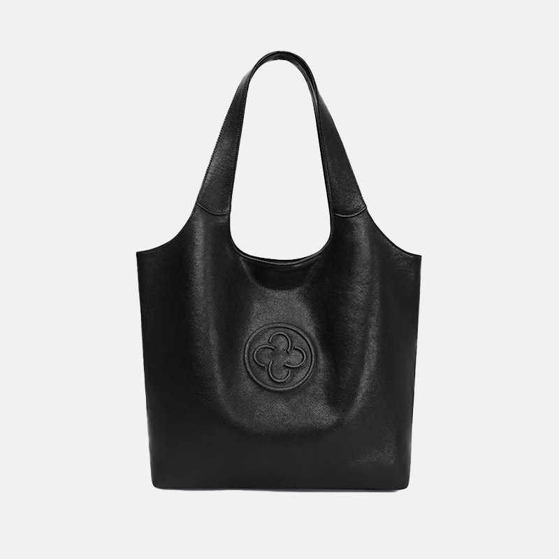 Sac hobo à bandoulière en cuir véritable pour femmes