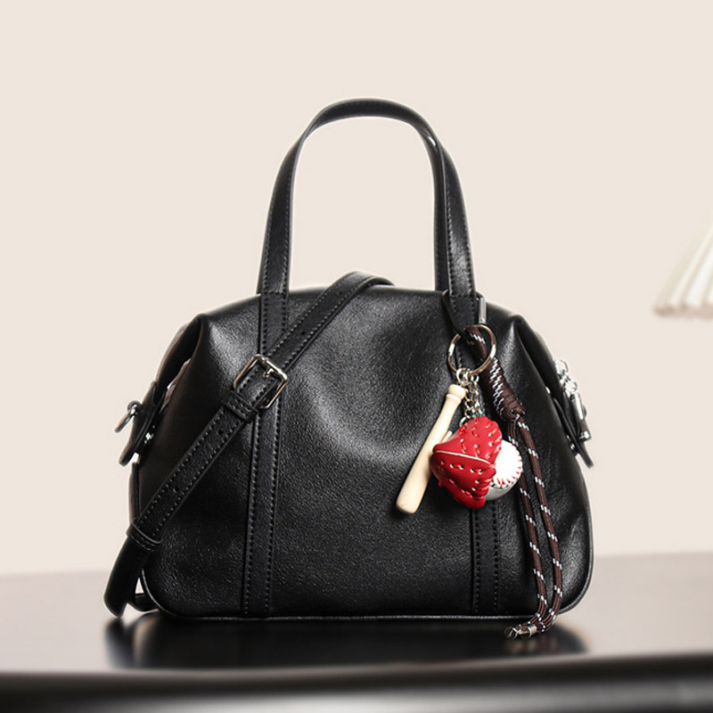 Sac à main en cuir vintage Boston pour femmes
