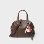 Sac à main en cuir vintage Boston pour femmes