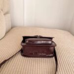 Women's Vintage Genuine Leather Embossed Lock-Clasp Crossbody Top Handle Bag photo review