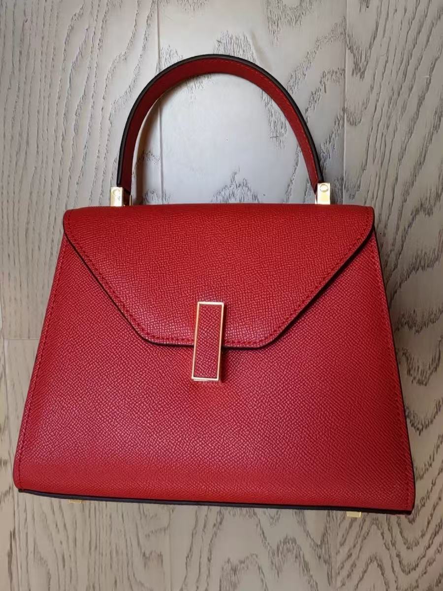 Minimalistische Damen Leder Schloss-Verschluss Crossbody Top Handle Tasche photo review