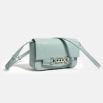 Minimalistische Eidechsenmuster Crossbody Umhängetasche aus echtem Leder für Frauen