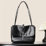 Sac messager vintage en cuir véritable pour femmes
