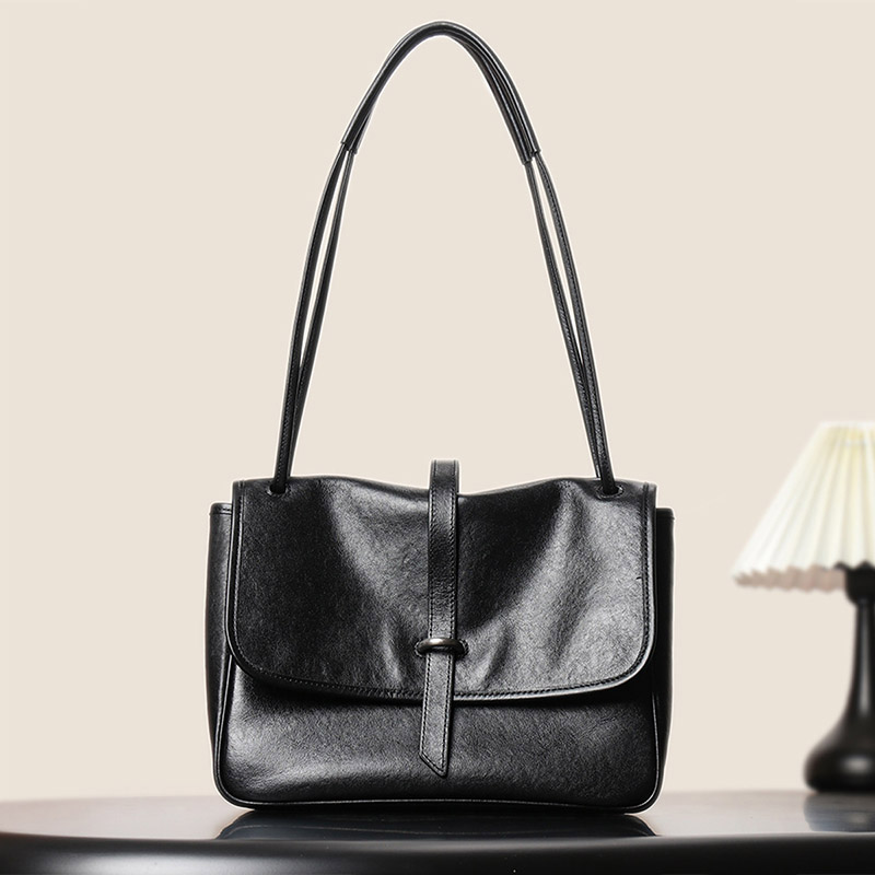 Sac messager vintage en cuir véritable pour femmes