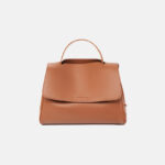 Women's Vintage Genuine Leather Magnetic Flap Top Handle Bag