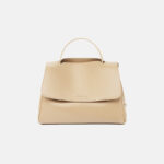 Women's Vintage Genuine Leather Magnetic Flap Top Handle Bag