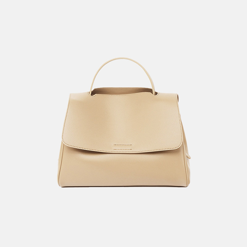Women's Vintage Genuine Leather Magnetic Flap Top Handle Bag