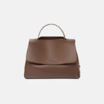 Women's Vintage Genuine Leather Magnetic Flap Top Handle Bag