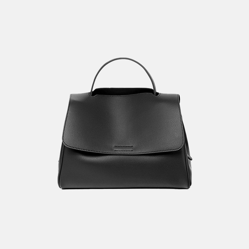 Women's Vintage Genuine Leather Magnetic Flap Top Handle Bag