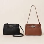 Sac à bandoulière en cuir véritable vintage pour femmes avec fermeture à clé