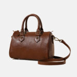 Women's Vintage Leather Pillow-Shaped Crossbody Handbag