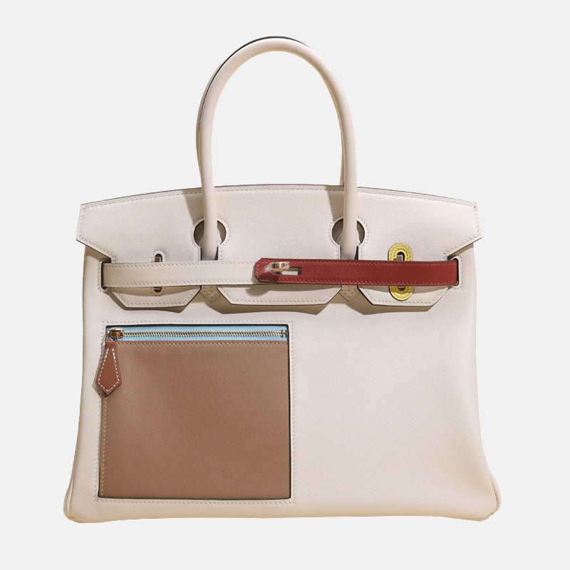 Sacs à main en cuir véritable pleine fleur pour femmes
