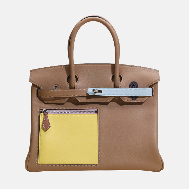 Sacs à main en cuir véritable pleine fleur pour femmes