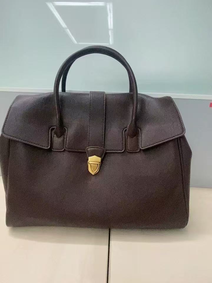 Sac à main Vintage en cuir véritable à fermoir pour femmes photo review