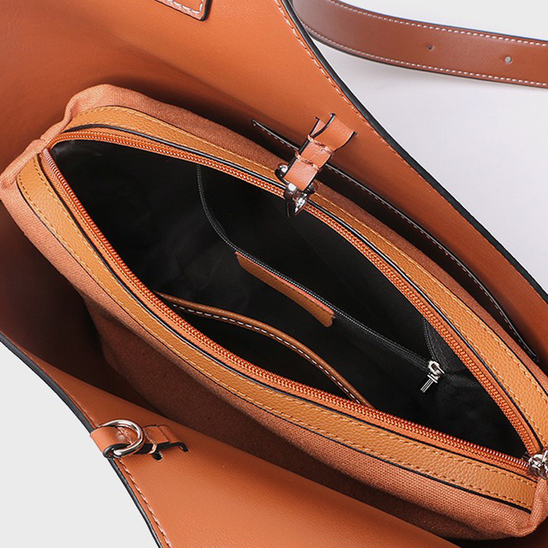 Sacs à dos en cuir véritable asymétriques pour femmes