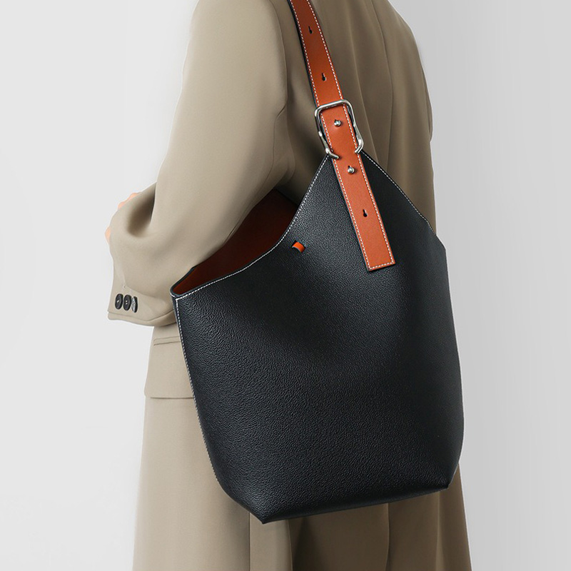 Sacs à dos en cuir véritable asymétriques pour femmes