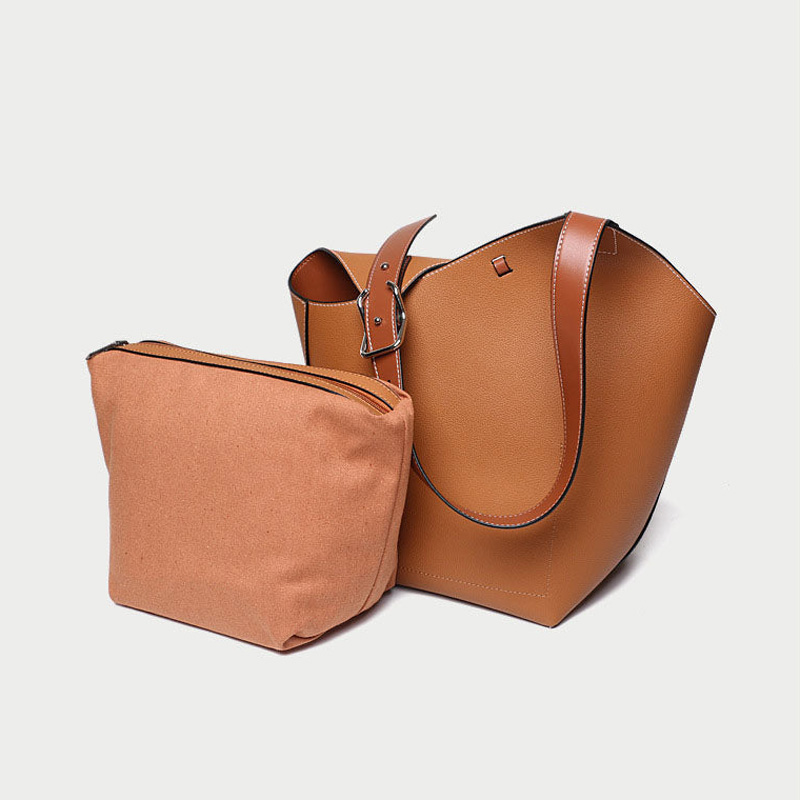 Sacs à dos en cuir véritable asymétriques pour femmes