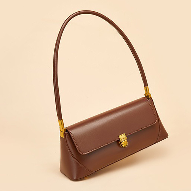 Baguette-Taschen aus echtem Leder für Frauen (Minimal)