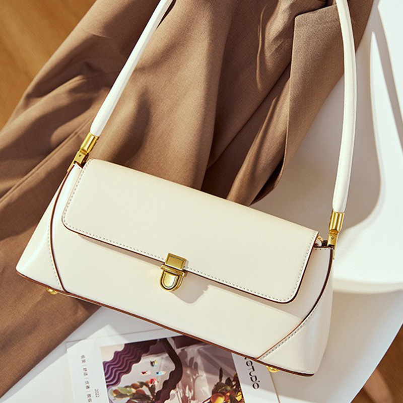 Baguette-Taschen aus echtem Leder für Frauen (Minimal)