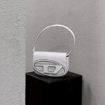 Women's Letter D Genuine Leather Baguette Shoulder Bags