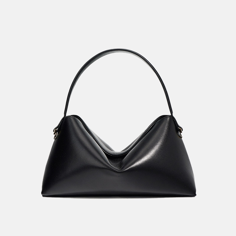 Sac à main minimaliste en cuir véritable en forme de boulette pour femmes