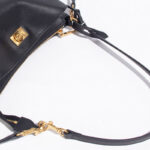 Women's Minimalist Genuine Leather Lock-Closure Zipper Shoulder Bag