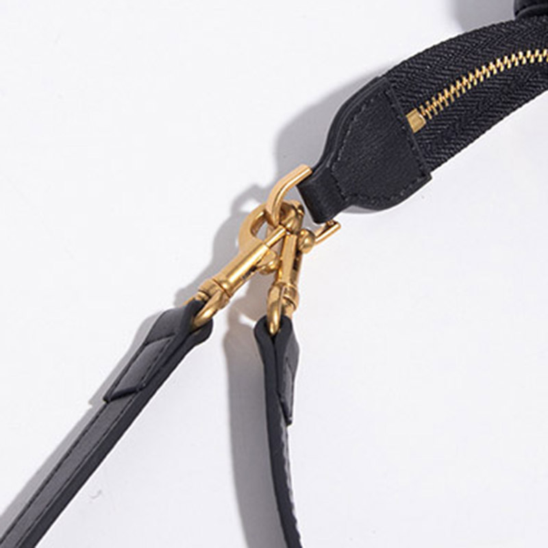 Women's Minimalist Genuine Leather Lock-Closure Zipper Shoulder Bag
