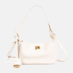 Sac à bandoulière minimaliste en cuir véritable à fermeture à glissière pour femmes