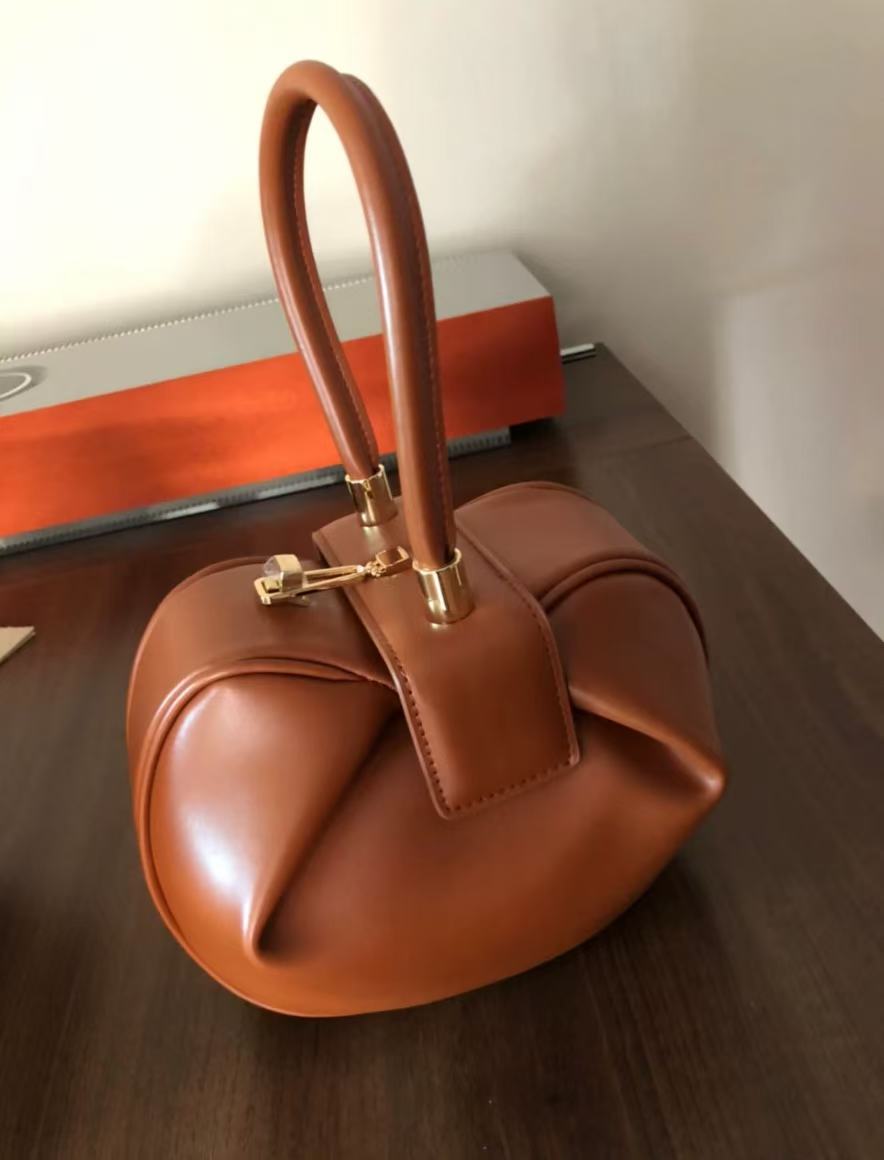 Women's Knotted Cherry Top Handle Clutch in Genuine Leather photo review