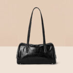 Women's Vintage Genuine Leather Pillow-Shaped Shoulder Bag