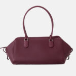 Women's Vintage Genuine Leather Zippered Baguette Handbag