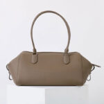 Women's Vintage Genuine Leather Zippered Baguette Handbag