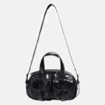 Sac à main vintage en cuir véritable à fermeture éclair pour femmes