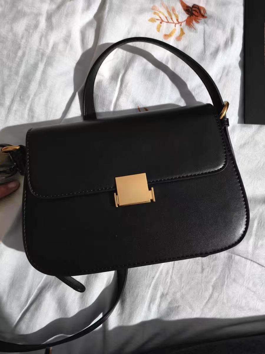 Damen Minimalismus Crossbody Schulterriemen Messenger Bags aus echtem Leder photo review