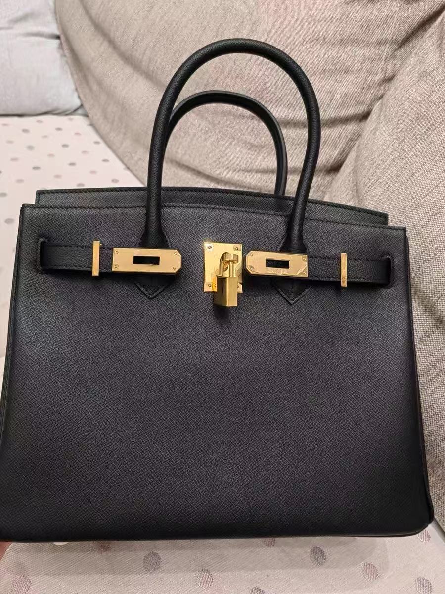 Sacs à main en cuir Epsom pour femmes, avec quincaillerie dorée photo review