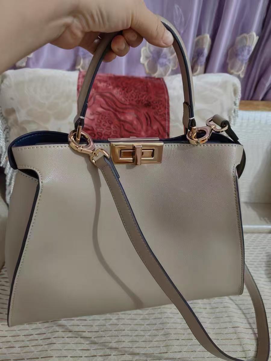Women's Genuine Leather Top Handle Satchel Bags with Shoulder Strap photo review