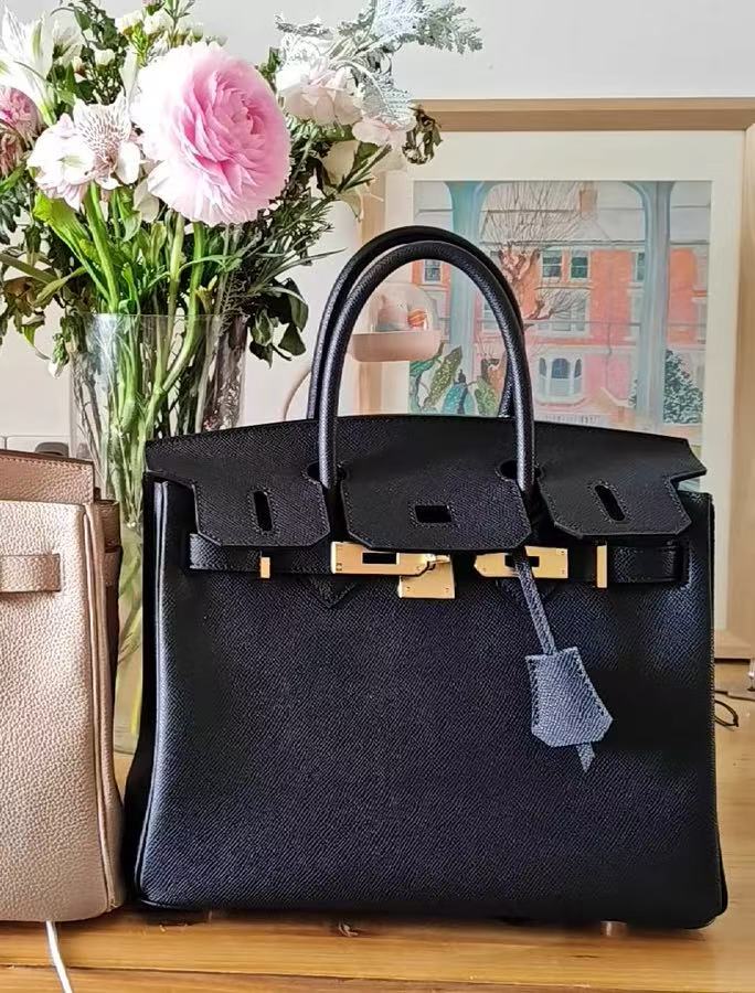 Sacs à main en cuir Epsom pour femmes, avec quincaillerie dorée photo review