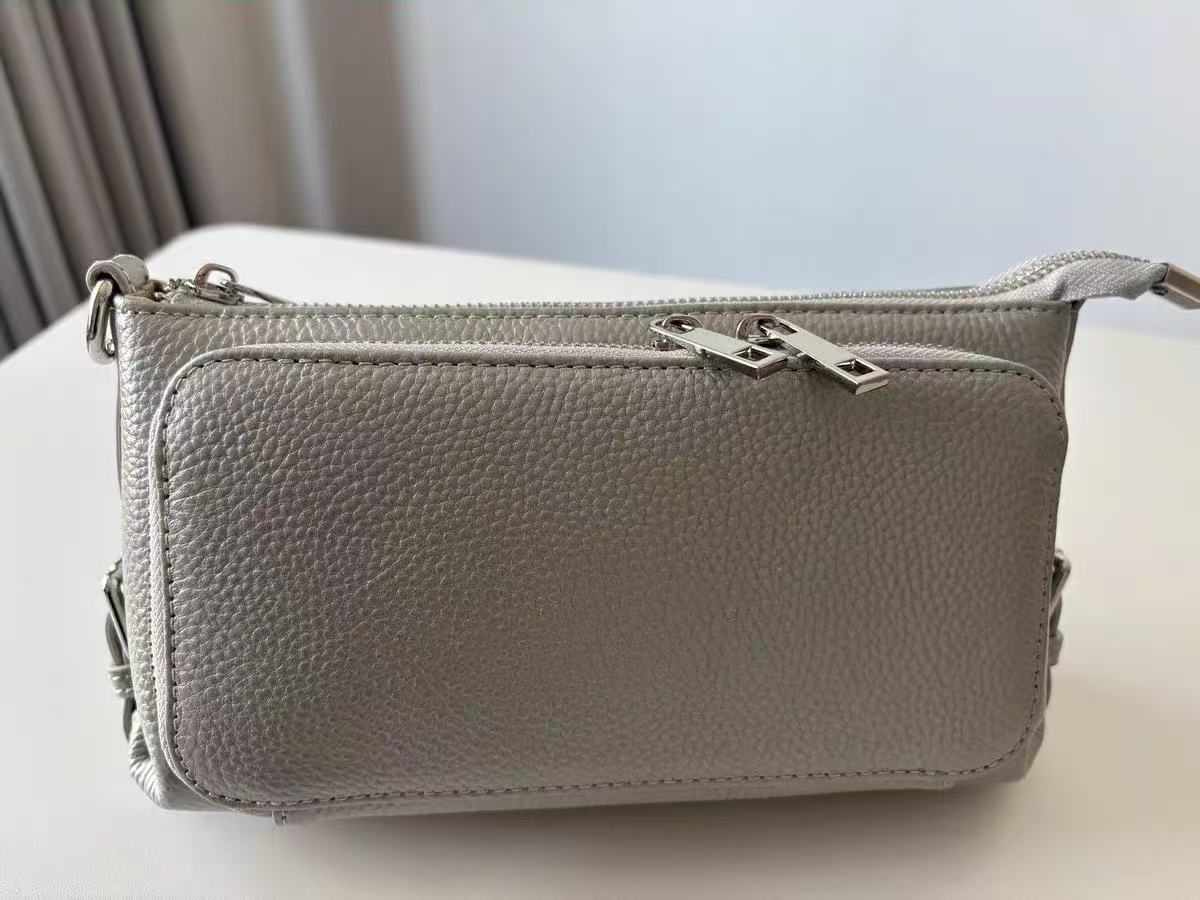 Women's Minimalist Top-Grain Leather Crossbody Shoulder Bag photo review