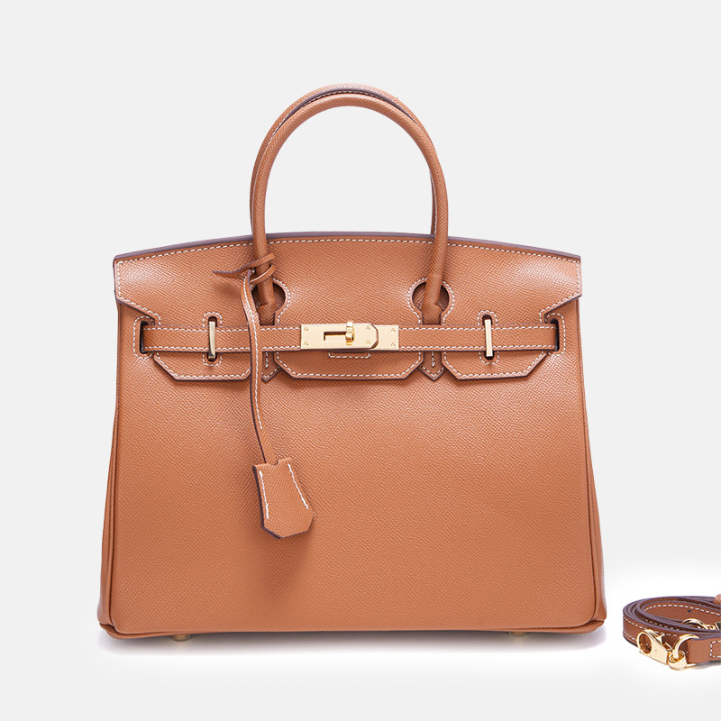 Sacs à main en cuir Epsom pour femmes, avec quincaillerie dorée