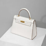 Women's Epsom Leather Top Handle Bag in Gold Hardware
