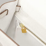 Women's Epsom Leather Top Handle Bag in Gold Hardware