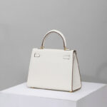 Women's Epsom Leather Top Handle Bag in Gold Hardware