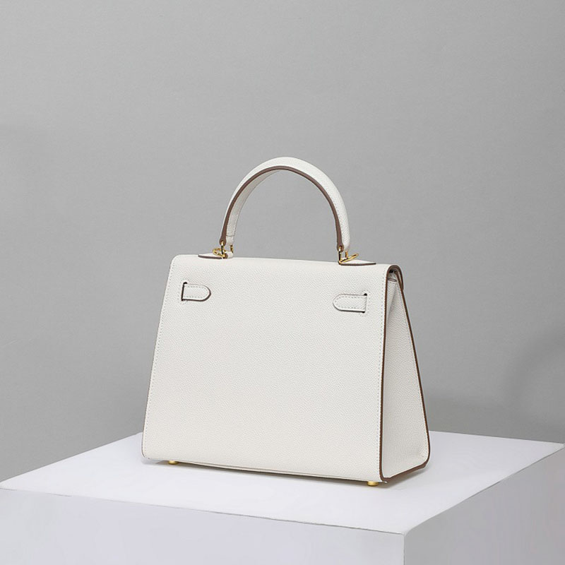 Women's Epsom Leather Top Handle Bag in Gold Hardware