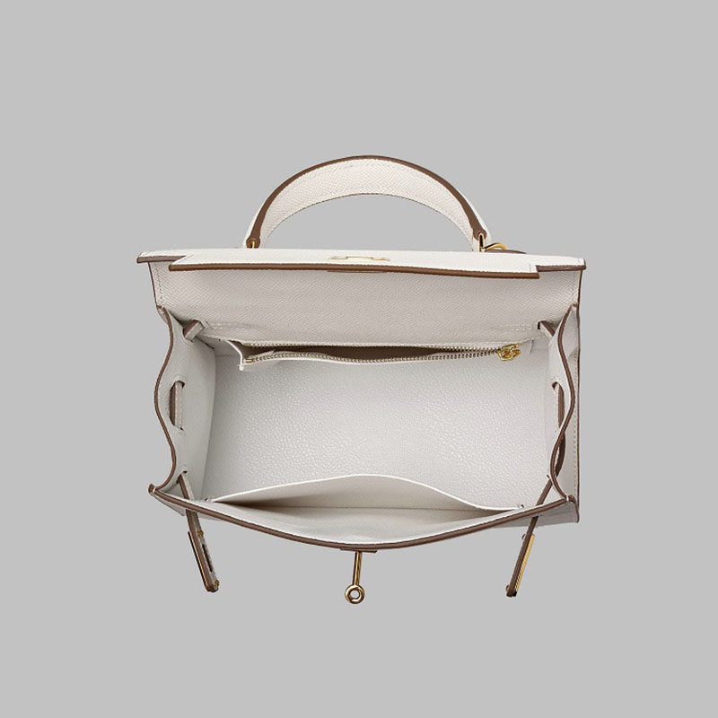 Women's Epsom Leather Top Handle Bag in Gold Hardware