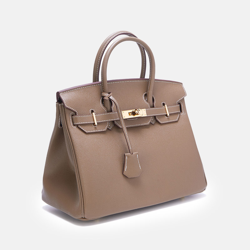 Sacs à main en cuir Epsom pour femmes, avec quincaillerie dorée
