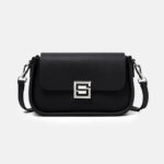 Sac à bandoulière magnétique en cuir véritable pour femmes